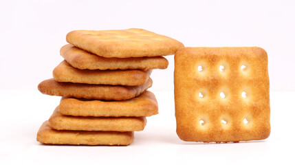 sweet and salted cookies on white background, new angles 