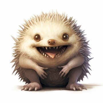 hedgehog monster character.