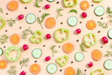Salad Food Pattern