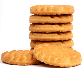 Cookies on white background, new angles