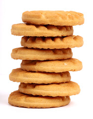 Cookies on white background, new angles