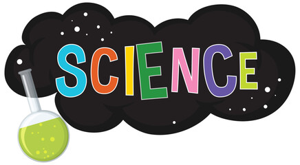 Science Lab Tools and Equipment Cartoon Illustration