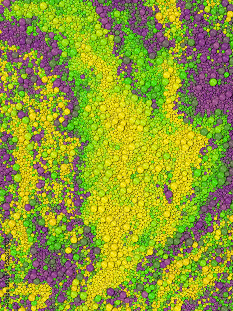Aufkleber 3d rendering digital illustration background with the multicolored particles
