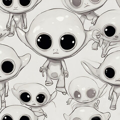 Cute alien from other planet