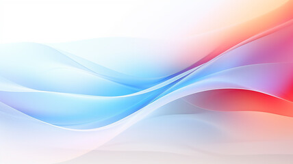 Fototapeta premium light soft color wave line on white background abstract in motion background