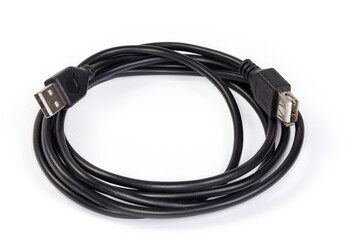 USB extension cable with plug and receptacle of Standard-A