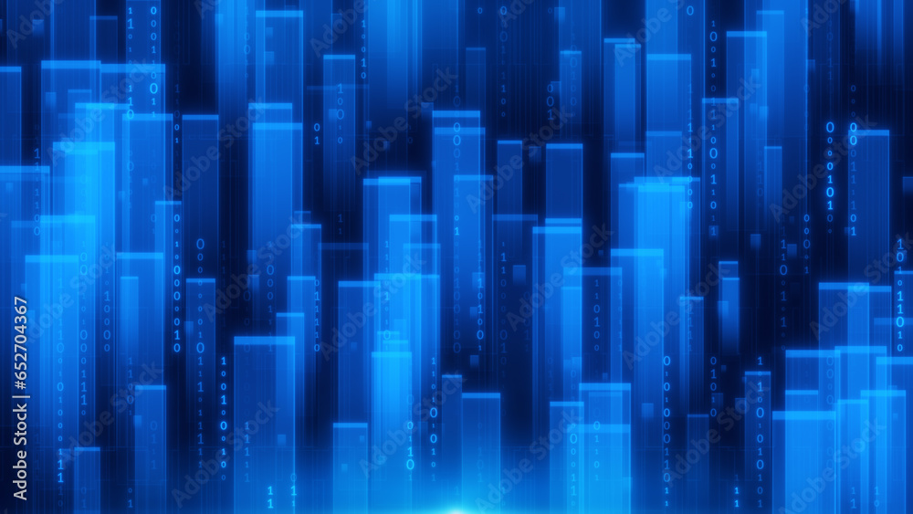 Poster Data line technology, Wireless data network and connection technology concept, high-speed futuristic abstract background
