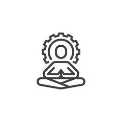Stress Management line icon