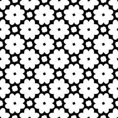 White background with black pattern. Seamless texture for fashion, textile design,  on wall paper, wrapping paper, fabrics and home decor. Simple repeat pattern.