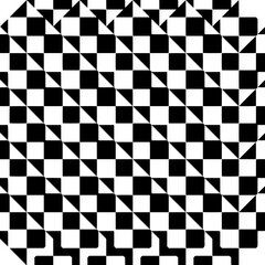 Fototapeta premium White background with black pattern. Seamless texture for fashion, textile design, on wall paper, wrapping paper, fabrics and home decor. Simple repeat pattern.