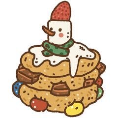 edible happy snowman
