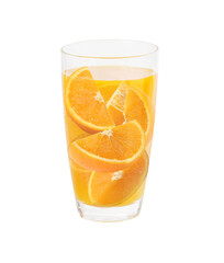 Orange juice  isolated on white background