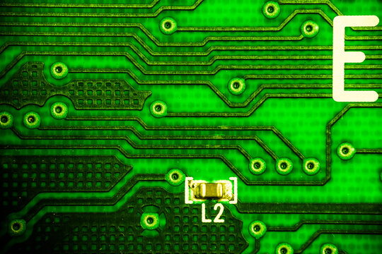 printed circuit board with conductive traces 