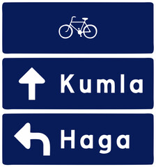 Road signs in Sweden, Signs giving information, Additional panels