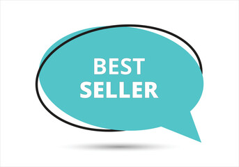 Best seller speech bubble text. Hi There on bright color for Sticker, Banner and Poster. vector illustration.
