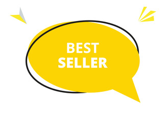 Best seller speech bubble text. Hi There on bright color for Sticker, Banner and Poster. vector illustration.