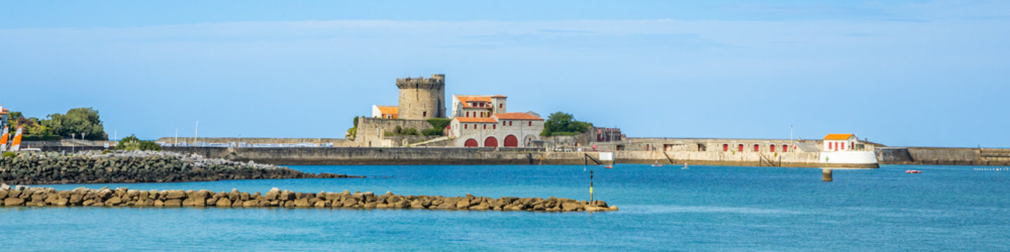 Panoramic view of the Fort of Socoa in Ciboure, France 
