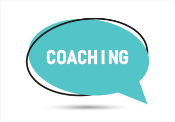 Coaching speech bubble text. Hi There on bright color for Sticker, Banner and Poster. vector illustration.