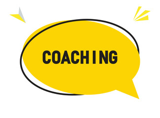 Coaching speech bubble text. Hi There on bright color for Sticker, Banner and Poster. vector illustration.