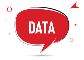 Data speech bubble text. Hi There on bright color for Sticker, Banner and Poster. vector illustration.