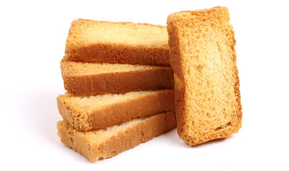Rusk on white background, new angles, cardamom 