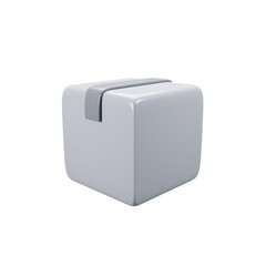 General user interface icon concept. 3d rendering box delivery icon