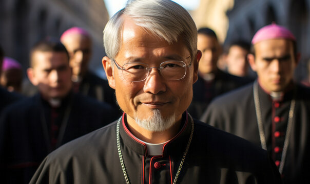 Spiritual Guidance: Portrait of Respected Clergy. - Powered by Adobe