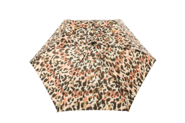 PNG, umbrella with leopard print isolated on white background.