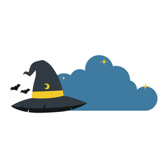 halloween witch hat sale badge