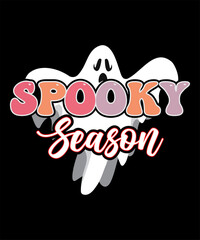 Spooky season Halloween Tshirt design

