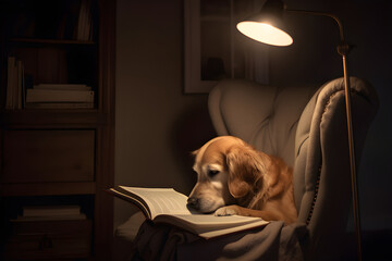 Golden Retriever's Book Club: A Canine Lost in Literature