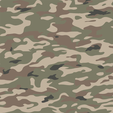 Army camouflage vector  seamless pattern, Camouflage Background