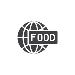 Global food vector icon