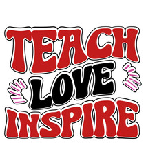 Retro ,Teacher svg bundle Craft Design. T-shirt Design. Illustration