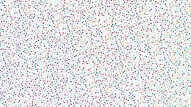 Abstract background with dots tiles moving