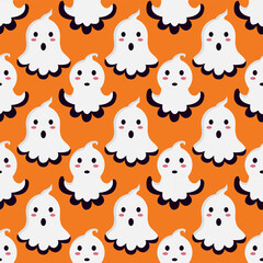 seamless pattern with cats and birds