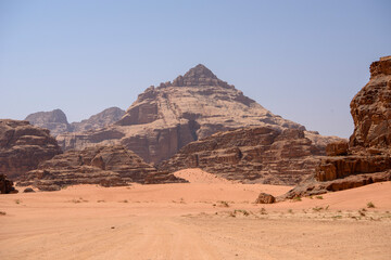 Desert of Wadi Rum in Jordan, Middle East