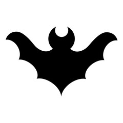 Halloween, black bat silhouette