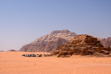 Desert of Wadi Rum in Jordan, Middle East