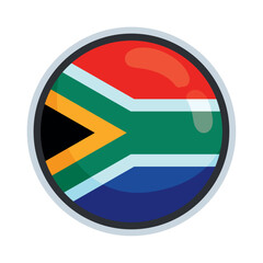 south africa flag badge