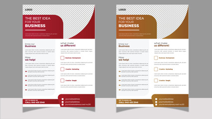  Breative business proposal, promotion, advertise, publication, cover page. new digital marketing flyer set.a bundle of 5 templates of a4 flyer, Flyer template layout design.