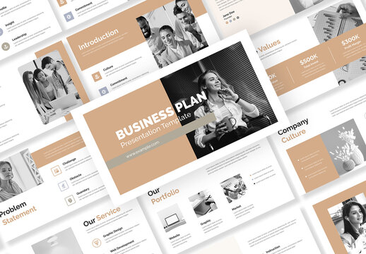 Digital Business Plan Presentation Design