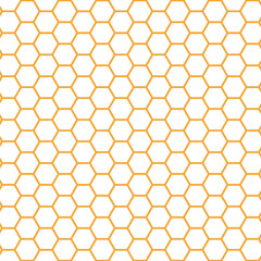 亀甲模様　オレンジ　太　4