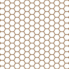 亀甲模様　オレンジ　太　1