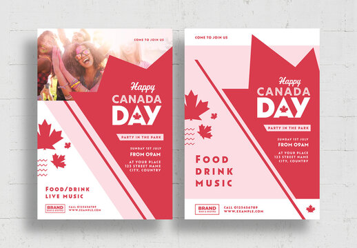 Canada Holiday Flyer Layout for Canadian