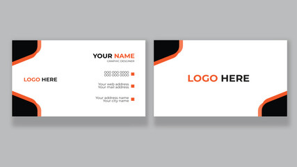 Creative Business card design set template for company corporate style.