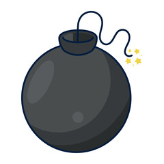 nineties pop art style bomb