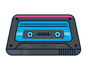 nineties pop art style cassette