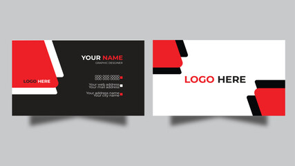 Business card for business and personal use. Vector illustration design. 