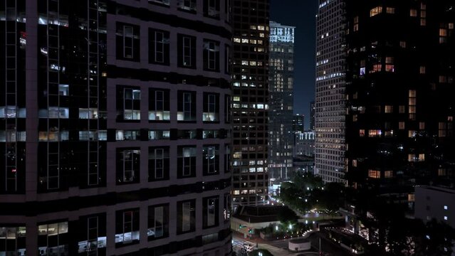 Down Town Los Angeles Arial Shot